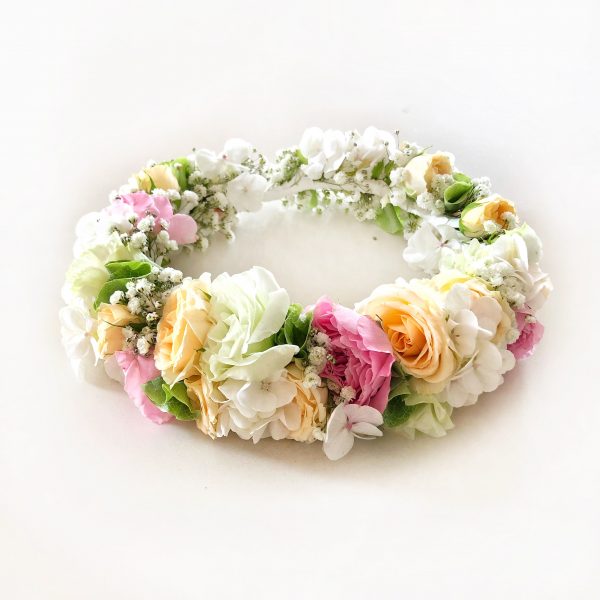 Pastel Full flower crown.The Petal Provedore. Melbourne
