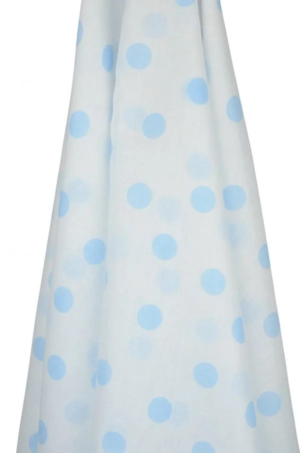 Blue Spotted Muslin Wrap for Hey Baby Gift Hamper the Petal Provedore Melbourne